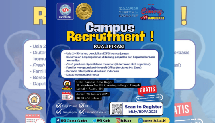 Cari Kerja Tanpa Ribet, Campus Recruitment Cimory Group Hadir di UBSI Kampus Bogor