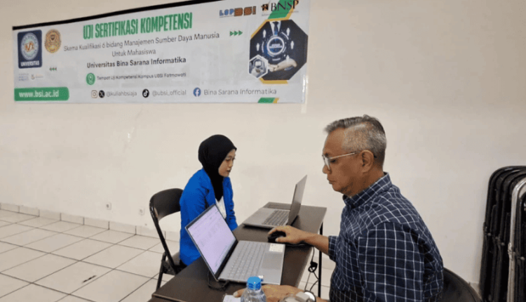 Perkuat Kesiapan Kerja Lulusan, Mahasiswa Prodi Manajemen UBSI Ikuti Uji Kompetensi MSDM