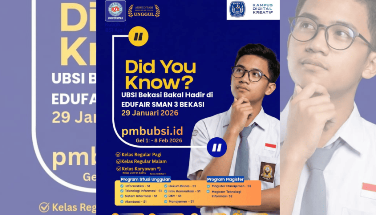 Siapkan Masa Depan Siswa, SMAN 3 Bekasi Gelar Edufair 2026 dan Hadirkan Kampus Unggulan