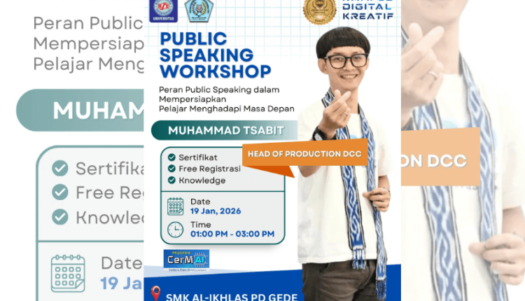 Siapkan Masa Depan Pelajar, UBSI Kampus Jatiwaringin Gelar Workshop Public Speaking di SMK Al-Ikhlas