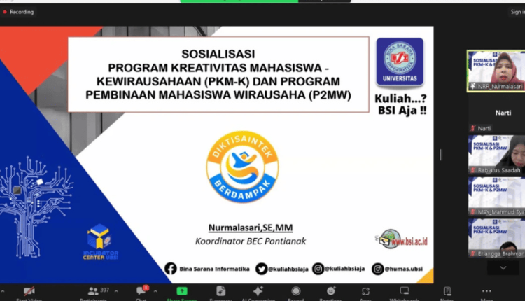 UBSI Sukses Sosialisasikan PKM-K dan P2MW
