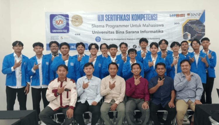 Sertifikasi Kompetensi Skema Programmer Dorong Standar Profesional Mahasiswa Sistem Informasi UBSI Karawang
