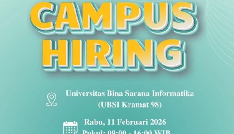 Diserbu Pencari Kerja! Campus Recruitment UBSI 2026 Buka Peluang Karier Impian
