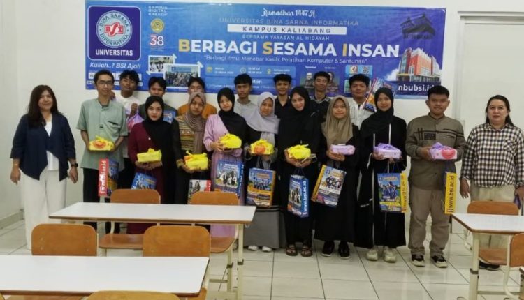 Berbagi Ilmu, Menebar Kasih! UBSI Kampus Kaliabang Gelar Pelatihan Komputer dan Santunan untuk Yayasan Al Hidayah