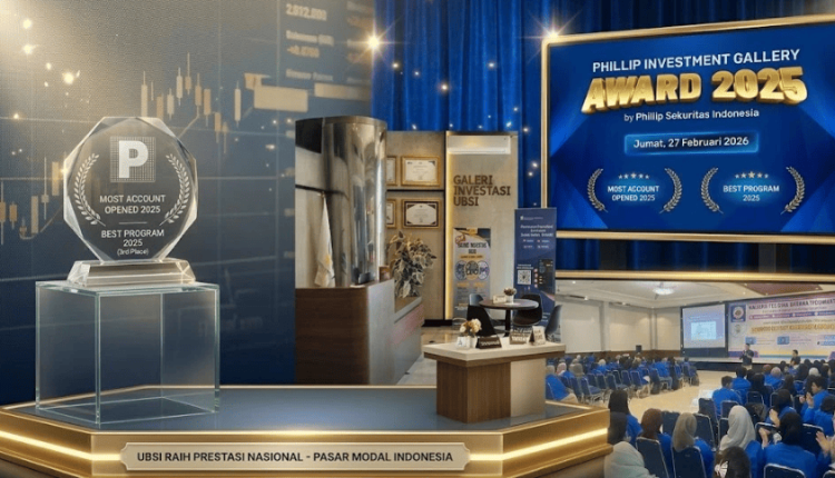 UBSI Raih Prestasi Nasional di Philip Investment Gallery Award 2025, Dorong Literasi Pasar Modal Mahasiswa