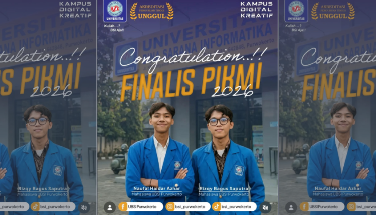 Tembus Final PIKMI 2026, Mahasiswa UBSI Kampus Purwokerto Ukir Prestasi Gemilang