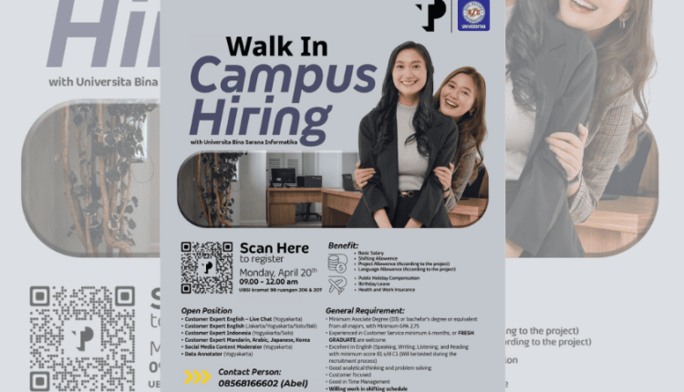 UBSI Gelar Walk In Campus Hiring