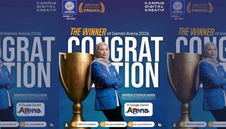 Google Gemini Arena 2026 Antar Mahasiswa UBSI Kampus Purwokerto Jadi Juara