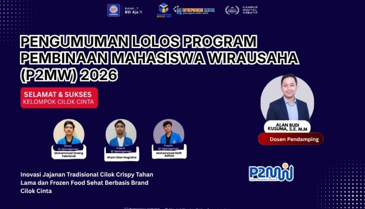 Mahasiswa UBSI Lolos P2MW Lewat Bisnis “Cilok Cinta”