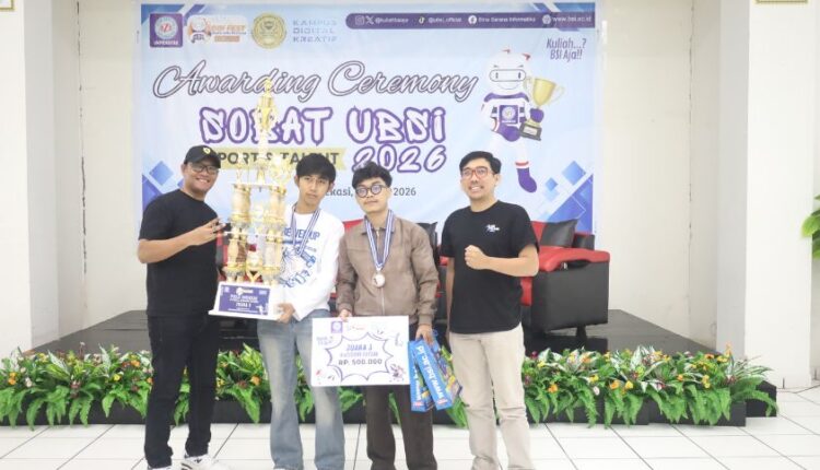 Semangat Tak Kenal Waktu, Tim Futsal UBSI Kampus Cengkareng Tembus Juara 3 SoBiFest 2026