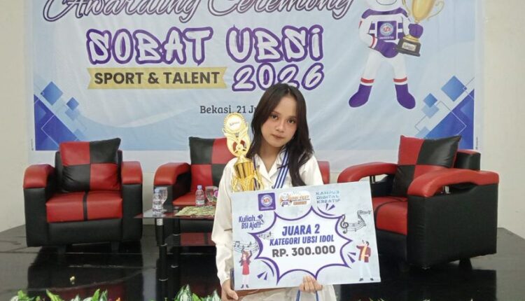 Panggung Pertama, Prestasi Pertama: Mahasiswi UBSI Kampus Kaliabang Sabet Juara 2 UBSI Idol SoBiFest 2026