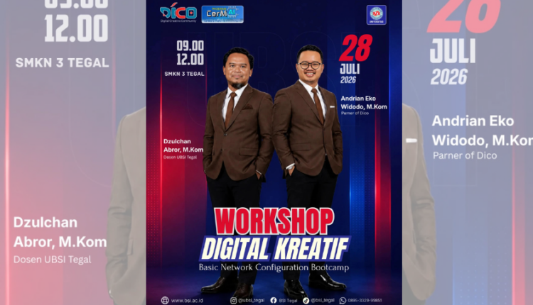 Upgrade Skill IT Sejak Sekolah, UBSI Kampus Tegal Gelar Workshop Digital Kreatif