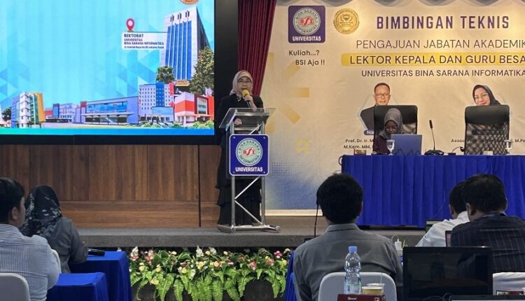 UBSI Gelar Bimtek Pengajuan Lektor Kepala dan Guru Besar